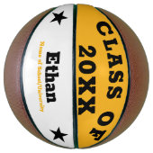 卒業パーソナライズされた バスケットボール (縦)