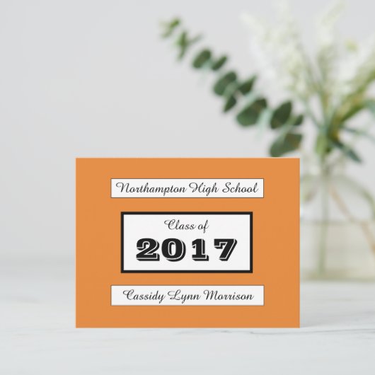 卒業パーソナライズされた/懇親会はがき 案内ポストカード (スタンド正面)