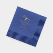 卒業パーソナライズされた 箔ナプキン (左)