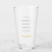 卒業パーティおもしろいー名ビールやってた タンブラーグラス (裏面)