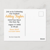 卒業パーティの保存日 ポストカード (裏面)