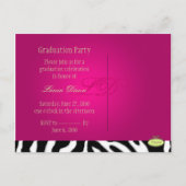 卒業パーティの招待状、写真はがき インビテーションポストカード (裏面)