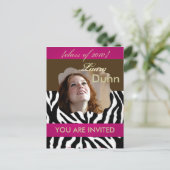 卒業パーティの招待状、写真はがき インビテーションポストカード (スタンド正面)