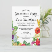 卒業パーティアロハトロピカルルアウ(ハワイ式宴会)パーティー招待状 招待状 (スタンド正面)