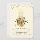 卒業パーティアロハルアウ(ハワイ式宴会)パーティの招待状 招待状 (正面)