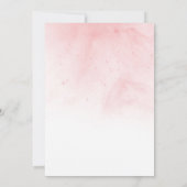 卒業パーティエレガントの水彩フローラ 招待状 (裏面)