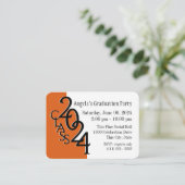 卒業パーティオレンジフォト挿入カード2020 エンクロージャーカード (スタンド正面)