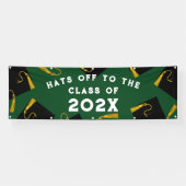 卒業パーティグリーンおめでとう 横断幕 (横)