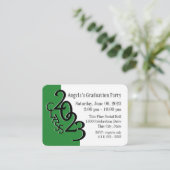 卒業パーティグリーンフォト挿入カード2023 エンクロージャーカード (スタンド正面)