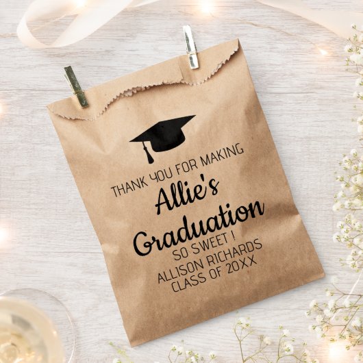 卒業パーティコングラットグラットグラッドシニアクラス2025 フェイバーバッグ (クリップ留めされた状態)