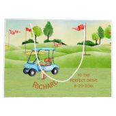 卒業パーティゴルフテーマ ラージペーパーバッグ (裏面)