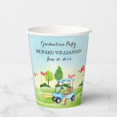 卒業パーティゴルフテーマ 紙コップ (裏面)