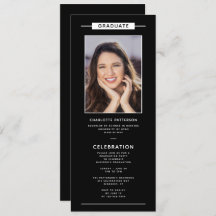 卒業パーティシンプルーモダン写真QRコード