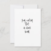 卒業パーティパーソナライズされた日付カードの保存 サンキューカード (裏面)