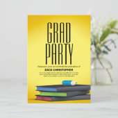 卒業パーティファンシーーへの招待のパーソナライズ 招待状 (スタンド正面)