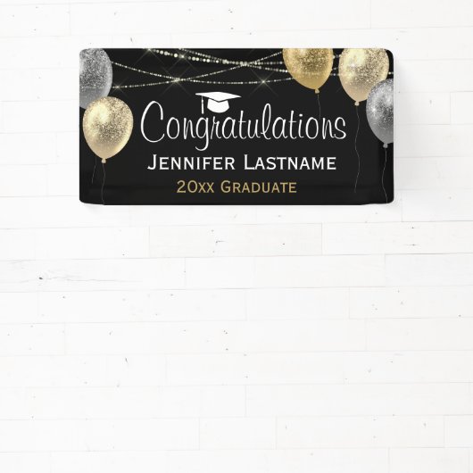 卒業パーティファンシー予算の区分 横断幕 (インサイチュ)