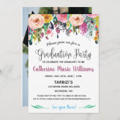 卒業パーティフォトフローラ招待状 招待状 (正面/裏面)