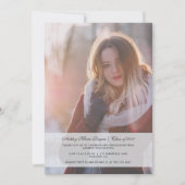 卒業パーティフォト招待状ライトブルー 招待状 (正面)