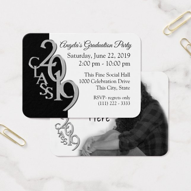 卒業パーティフォト挿入カード2019 (オフィス)