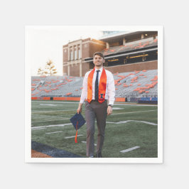 卒業パーティフォト紙 スタンダードカクテルナプキン