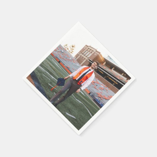 卒業パーティフォト紙 スタンダードカクテルナプキン (角)