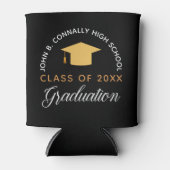 卒業パーティブラックカスタム金ゴールドクラス2022 缶クーラー (正面)