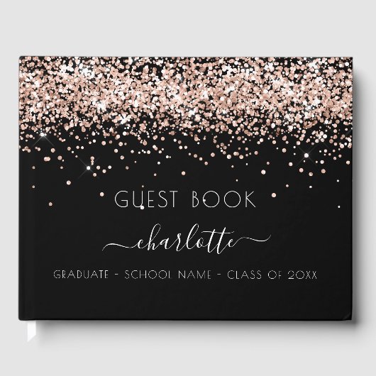 卒業パーティブラックバラ金ゴールド2025 ゲストブック (正面)