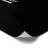 卒業パーティブラック ポスター (角)