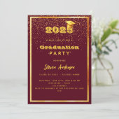 卒業パーティブルゴーニュ金ゴールド2025 招待状 (スタンド正面)