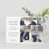 卒業パーティモダンー6写真V2 招待状 (スタンド正面)