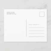 卒業パーティモダン2025年グラード インビテーションポストカード (裏面)