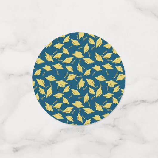 卒業パーティーおめでとうございます写真のパーソナライズ コンフェッティ (スモール正面)