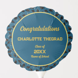 卒業パーティーおめでとうございます写真のパーソナライズ バルーン