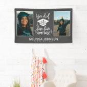 卒業パーティーおめでとうバナー 横断幕 (インサイチュ)