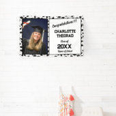 卒業パーティーおめでとうパーソナライズされた 横断幕 (インサイチュ)