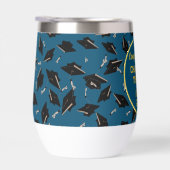 卒業パーティーおめでとうブルーと金ゴールド (右面)