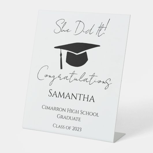 卒業パーティーおめでとう2023 台座サイン (正面)