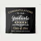 卒業パーティーおめでとう タペストリー (正面(横))