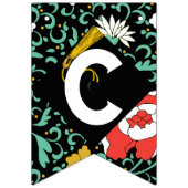 卒業パーティーおめでとう バンティングフラッグ (第1の旗)