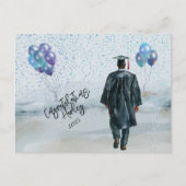 卒業パーティーおめでとう ポストカード (正面)