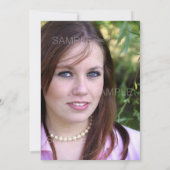 卒業パーティーおもしろいシャルボード 招待状 (裏面)