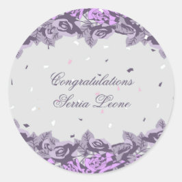 卒業パーティーお祝い ラウンドシール