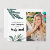 卒業パーティーが水の色の緑を延期 ポストカード (正面/裏面)