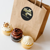 卒業パーティーのお気に入りBlack & ラウンドシール