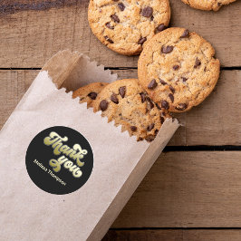 卒業パーティーのお気に入りBlack & ラウンドシール