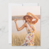 卒業パーティーのお知らせ招待状クラス 招待状 (裏面)