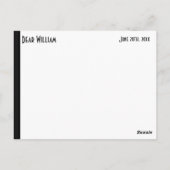 卒業パーティーのアドバイスカードのメッセージ ポストカード (裏面)