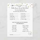 卒業パーティーのゲーム，大学院のゲームを知る， ポストカード (正面)