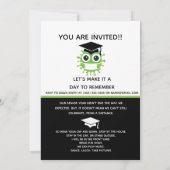 卒業パーティーのコロナウイルスでドライブ 案内状 (裏面)