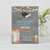 卒業パーティーのザリガニ煮込みの招待状 招待状 (スタンド正面)